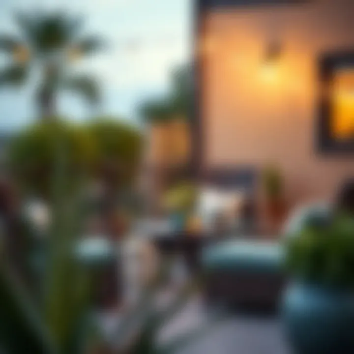 Comfortable seating options for outdoor living