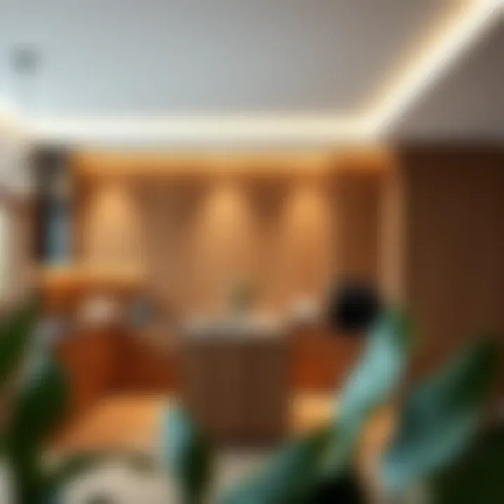 Luxurious wood paneling in a modern kitchen setting