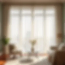 Luxurious sheer curtains that filter sunlight elegantly