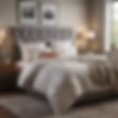 A beautifully designed cozy bedroom highlighting design trends in extra thick comforter sets