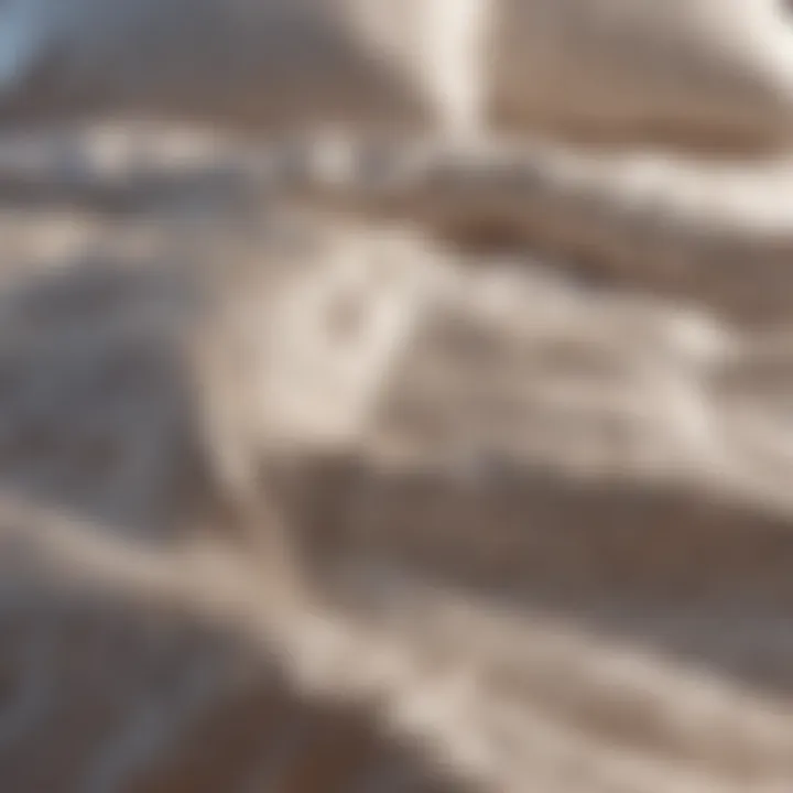 Close-up view of various materials used in extra thick comforter sets showcasing texture and quality