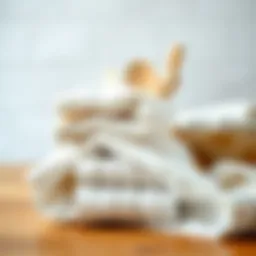 Luxurious cotton kitchen towel showcasing its absorbent texture