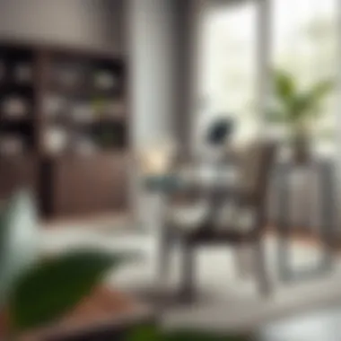 Parson Chair Set in a Well-Lit Home Office Parson chair set displayed in a well-lit home office