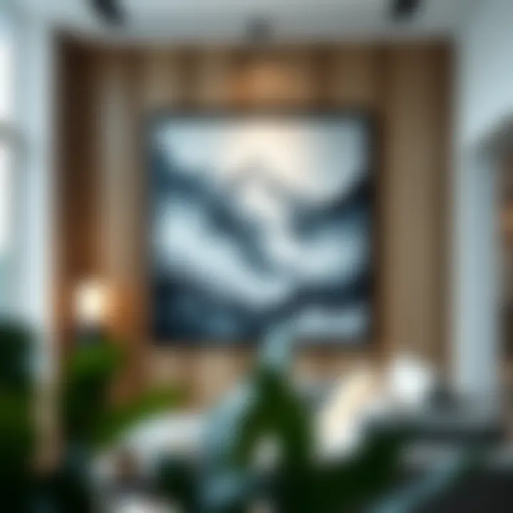 A beautifully designed sound dampening art panel showcasing modern aesthetics