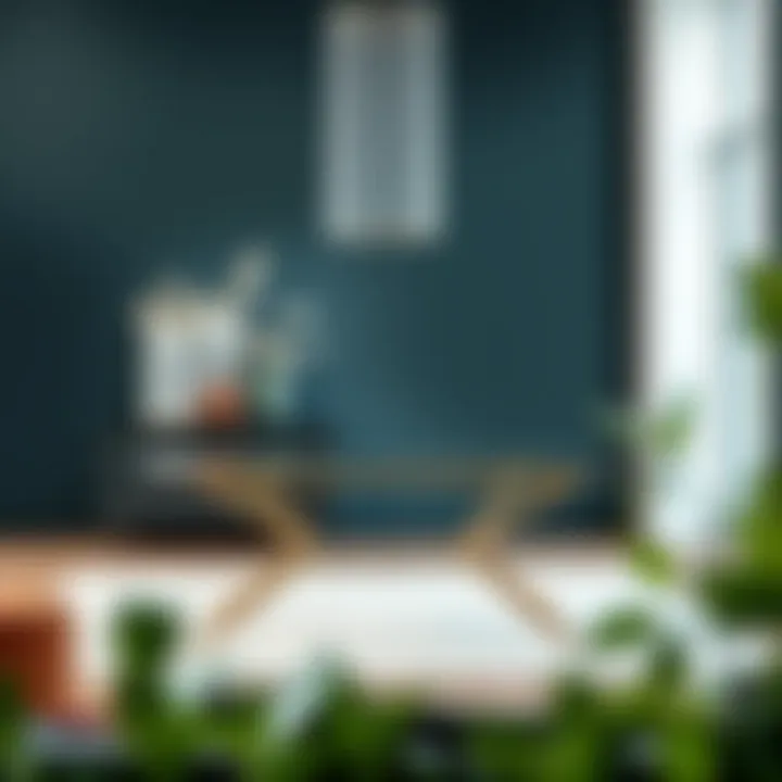 Modern table frame design showcasing a glass top