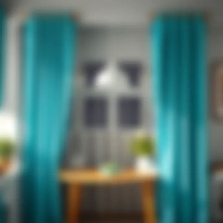 Notable Exploring Turquoise Curtains for the Kitchen