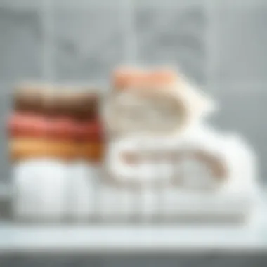 Luxurious Small Towel Collection A collection of luxurious small towels in various textures and colors