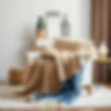 The Elegant Duality of Blue and Beige Throw Blankets Introduction