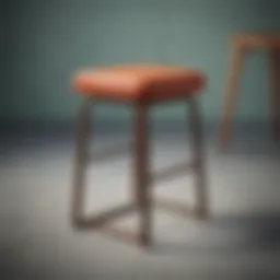 Elegant small stool with a modern design